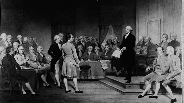 George Washington Addressing the Constitutional Convention - Junius Brutus Stearns, 1856